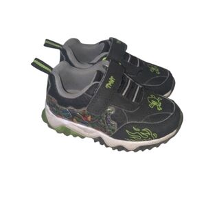 Kids Black and Green Sneakers